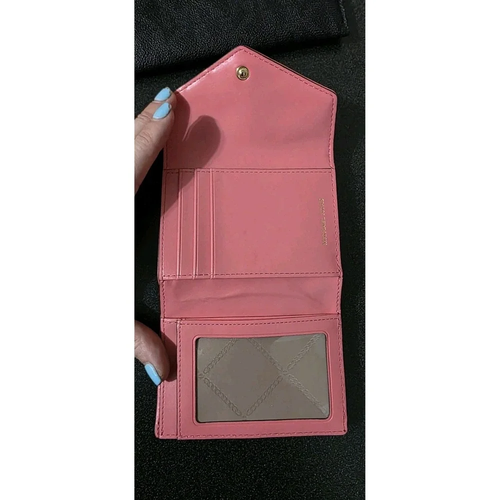 NEW‎ Michael Kors Jet Set Quilt Envelope Trifold Leather Wallet Wristlet Clutch - Picture 7 of 11